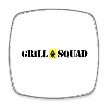Grill Squad Grilling - Square fridge magnet - white - Front