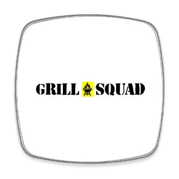 Grillades Squad Grillades - Magnet carré - blanc - Devant