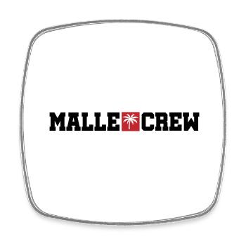 Malle Crew Mallorca - Square fridge magnet - white - Front