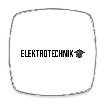 Elektrotechnik Ausbildung Prüfung Bestanden - Viereckiger Kühlschrankmagnet - Weiß - Vorne