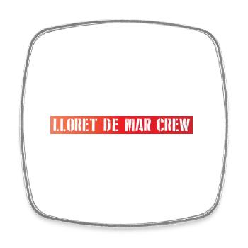 Lloret De Mar Crew - Viereckiger Kühlschrankmagnet - Weiß - Vorne