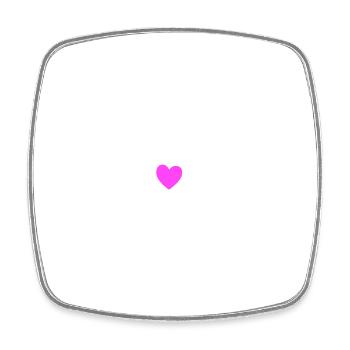2025 Année Anniversaire du Coeur - Magnet carré - blanc - Devant