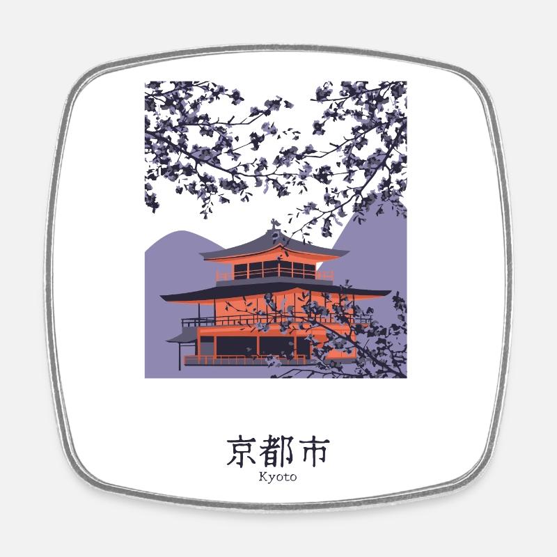 Welcome to Kyoto - Magnet carré - blanc