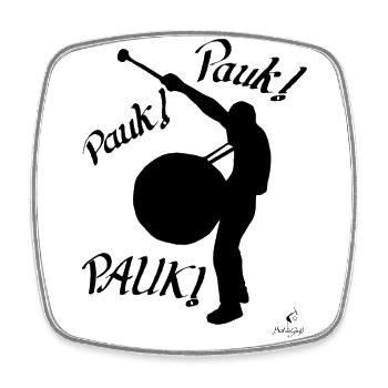 Pauk Pauk Pauk vorne - Viereckiger Kühlschrankmagnet - Weiß - Vorne
