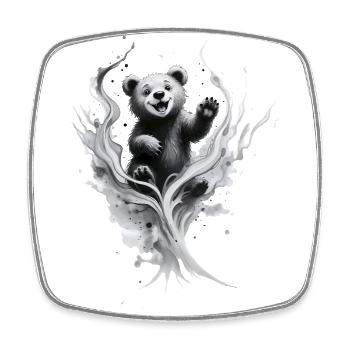 Baby Bear - Square fridge magnet - white - Front