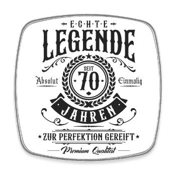70 Geburtstag Legende 70 Jahre Geschenk - Viereckiger Kühlschrankmagnet - Weiß - Vorne