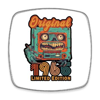 Original 1965 Limited Edition Kassette Geburtstag - Viereckiger Kühlschrankmagnet - Weiß - Vorne