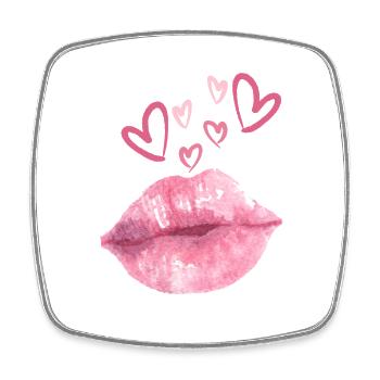 Doux amour - Magnet carré - blanc - Devant