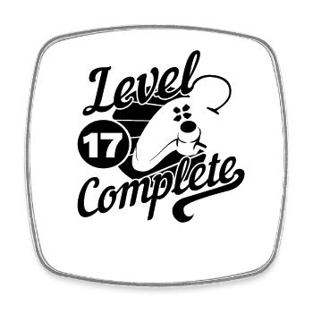 17th Birthday Gamers and Gamblers - Square fridge magnet - white - Front