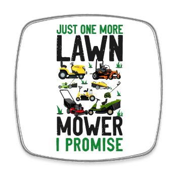 Lawn Mower Mowing Dad Father - Square fridge magnet - white - Front