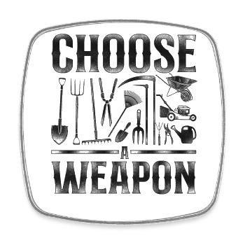 Landscaper Landscaping Landscape - Square fridge magnet - white - Front