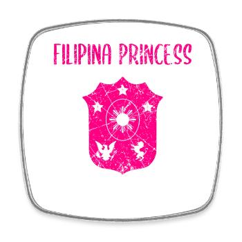 Philippines Filipina Pride Flag Heart I Cadeau - Magnet carré - blanc - Devant