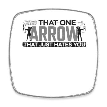 Archery Bow Archer Vintage That - Square fridge magnet - white - Front