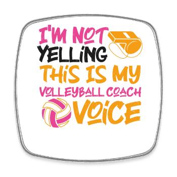 Volleyball Player Team Coach I'm - Square fridge magnet - white - Front