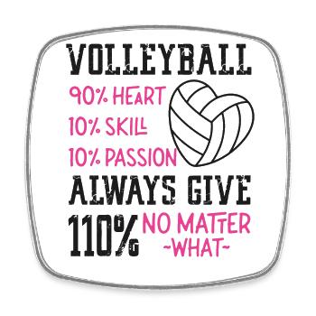 Volleyball Player Team Volleyball - Square fridge magnet - white - Front