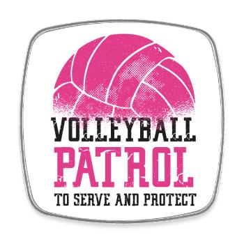 Volleyball Player Team Volleyball - Square fridge magnet - white - Front