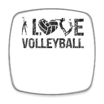 Volleyball Player Team Vintage I - Square fridge magnet - white - Front