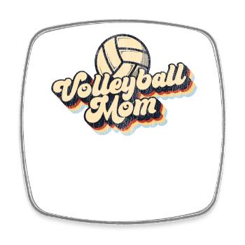 Volleyball Player Team Mom Mother - Square fridge magnet - white - Front