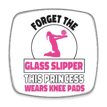 Volleyball Player Team Forget The - Square fridge magnet - white - Front