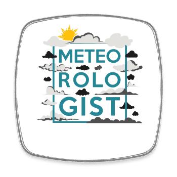 Meteorologist Weather Forecast - Square fridge magnet - white - Front