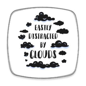 Meteorologist Weather Forecast - Square fridge magnet - white - Front