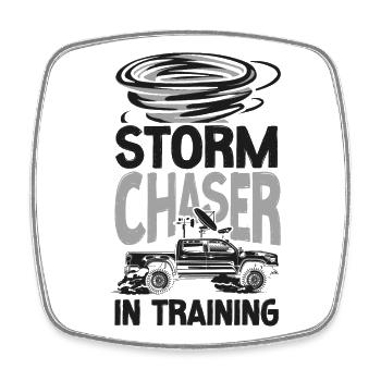Storm Chaser Hurricane Meteorology - Viereckiger Kühlschrankmagnet - Weiß - Vorne