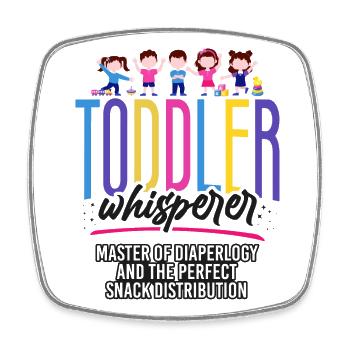 Childcare Daycare Provider Teacher - Square fridge magnet - white - Front