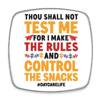 Childcare Daycare Provider Teacher - Square fridge magnet - white - Front