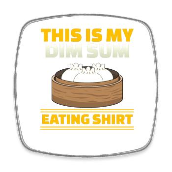 Asian Chinese Food Dim Sum I Gift - Square fridge magnet - white - Front