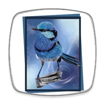 The splendid maluro - Square fridge magnet - white - Front