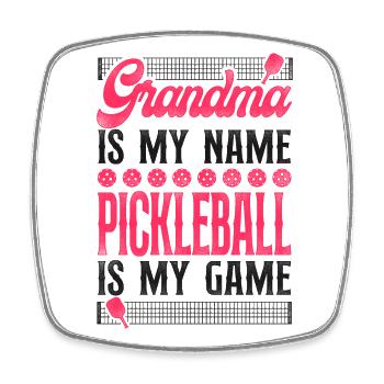 Pickleball Grand-mère grand-mère est ma - Magnet carré - blanc - Devant