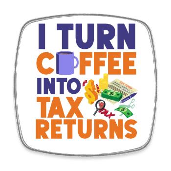 Accountant Bookkeeper Accounting - Square fridge magnet - white - Front