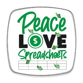 Accountant Bookkeeper Accounting - Square fridge magnet - white - Front