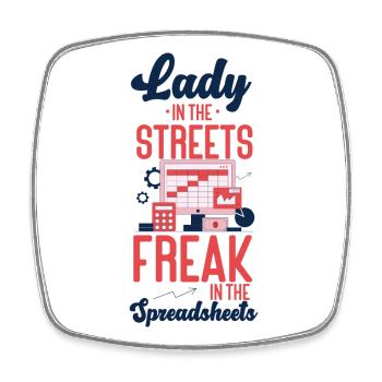 Accountant Bookkeeper Accounting - Square fridge magnet - white - Front