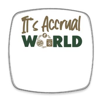 Accountant Bookkeeper Accounting - Square fridge magnet - white - Front