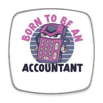 Accountant Bookkeeper Accounting - Square fridge magnet - white - Front