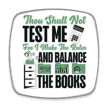 Accountant Bookkeeper Accounting - Square fridge magnet - white - Front