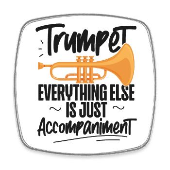 Trumpet Player Trumpet Everything - Viereckiger Kühlschrankmagnet - Weiß - Vorne