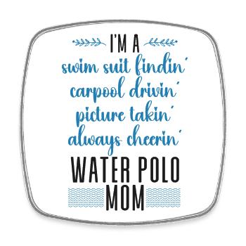 Water Polo Mom I'm A Swim Suit - Viereckiger Kühlschrankmagnet - Weiß - Vorne