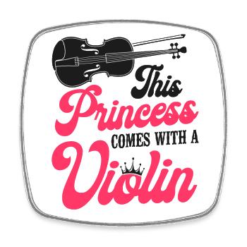 Violoniste Violoniste Fille This - Magnet carré - blanc - Devant