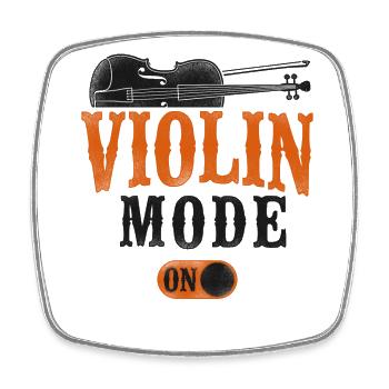 Violin Violinist Vintage Violin - Viereckiger Kühlschrankmagnet - Weiß - Vorne