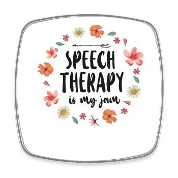 Speech Therapist Therapy Assistant - Viereckiger Kühlschrankmagnet - Weiß - Vorne