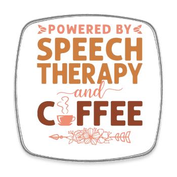 Speech Therapist Therapy Assistant - Viereckiger Kühlschrankmagnet - Weiß - Vorne
