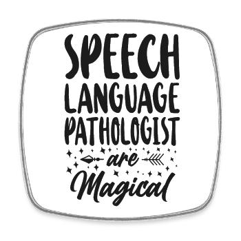 Speech Therapist Therapy Assistant - Viereckiger Kühlschrankmagnet - Weiß - Vorne
