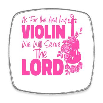 Violoniste Violoniste Jesus Faith - Magnet carré - blanc - Devant
