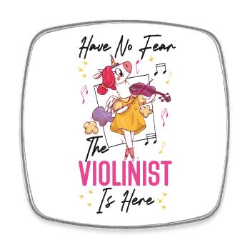 Violin Violinist Have No Fear The - Viereckiger Kühlschrankmagnet - Weiß - Vorne