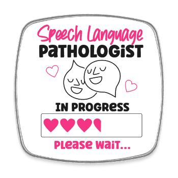 Speech Therapist Therapy Assistant - Viereckiger Kühlschrankmagnet - Weiß - Vorne