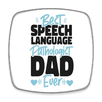 Speech Therapist Therapy Assistant - Viereckiger Kühlschrankmagnet - Weiß - Vorne