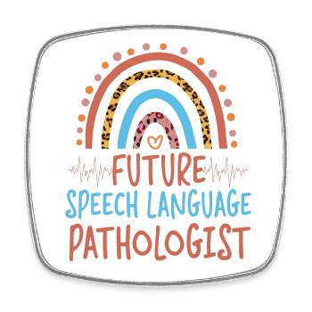 Speech Therapist Therapy Assistant - Viereckiger Kühlschrankmagnet - Weiß - Vorne