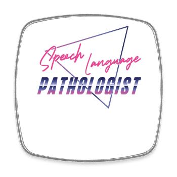Speech Therapist Therapy Assistant - Viereckiger Kühlschrankmagnet - Weiß - Vorne